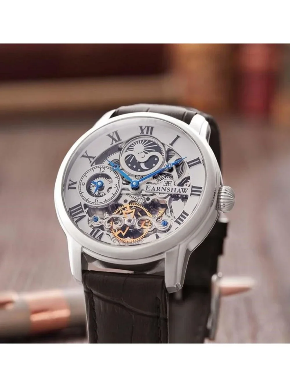 NWT Thomas Earnshaw Longitude White Dial Men's Watch
